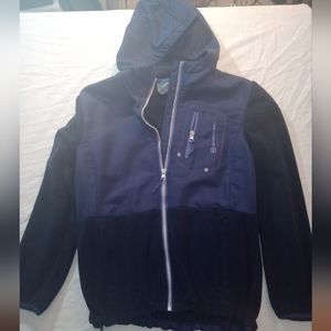 Free Country Ladies Medium Blue Used Jacket with Hood